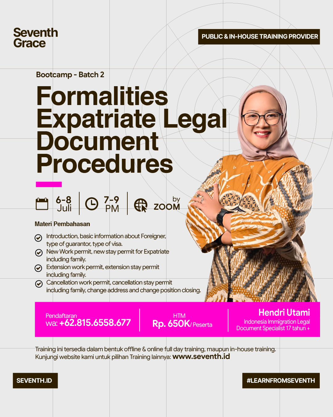 Bootcamp Formalities Expatriate Legal Document Procedures Batch 2 – Seventh Grace Consulting