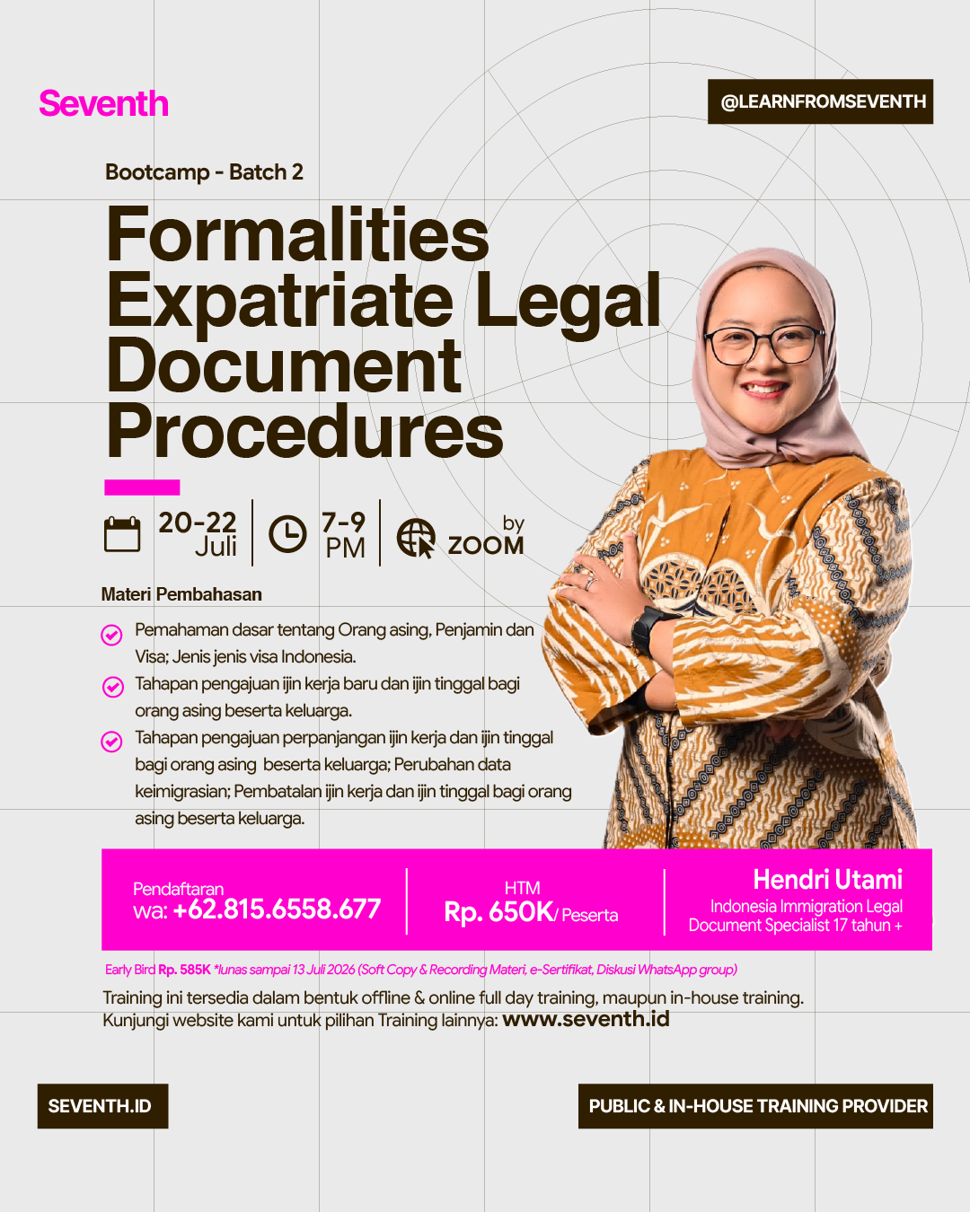 Bootcamp Formalities Expatriate Legal Document Procedures Batch 2 – Seventh Grace Consulting
