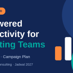Banner training AI for Marketing Teams: AI-Powered Productivity for Marketing Teams, TRACE, AIDA, dan campaign plan